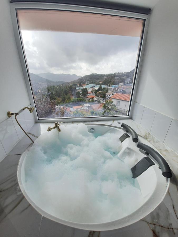 Aprosmeno Jacuzzi House 1 Villa Agros Exteriör bild